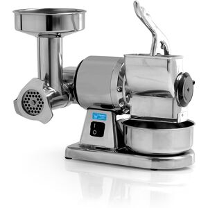 Tritacarne e Grattugia Monofase, Gruppo macinazione in Acciaio Inox, Produzione tritacarne 15 Kg/h