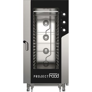 Forno gastronomia elettrico combinato convezione vapore per 20 teglie GN 1/1 comandi meccanici