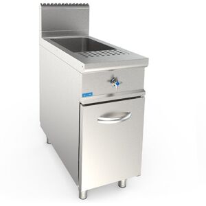 Cuocipasta professionale a gas su mobile con vasca singola da 40 lt