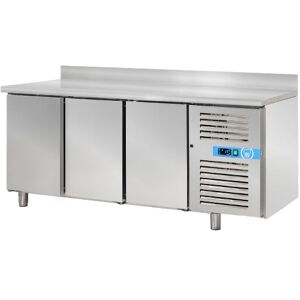 Tavolo refrigerato premium con n° 3 porte con alzatina temp. da -2°C a +8°C prof. 60 cm classe B