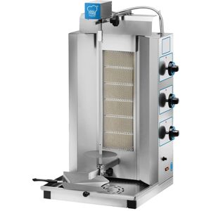 Gyros professionale a gas con 6 bruciatori L480xP500xH940 mm
