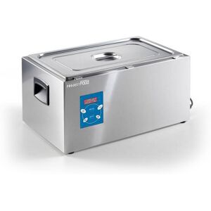 Vasca per cotture sottovuoto a basse temperature GN 1/1 con comandi digitali e coperchio potenza 1700 watt