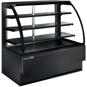 Vetrina espositiva orizzontale ventilata temp +2°C a +4°C L904xP770xH1395 mm linea ALPHA