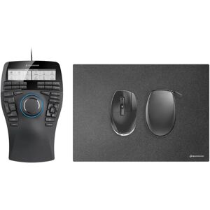 3Dconnexion SpaceMouse Enterprise Kit 2 mouse Ufficio Ambidestro RF Wireless + USB Type-A 6DoF [3DX-700135]