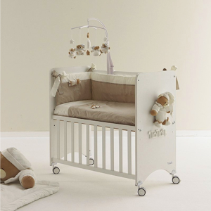 Nanan Lettino Co-Sleeping con Materasso Piumone e Paracolpi