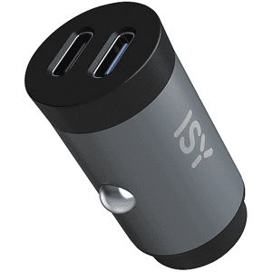 ISY CARICABATTERIA AUTO ICC-5030-CC Nero