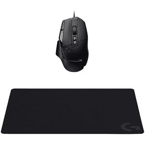 Logitech MOUSE WIRELESS G502X + G240 mouse pad, Collegamento USB, Ingresso: Otticamente a diodi laser, Scrolling 2 direzioni, Risoluzione max 25600 dpi, Nero