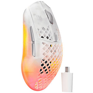 STEELSERIES MOUSE Aerox 3 WL Gen 2, Collegamento Wireless, Ingresso: Otticamente a mezzo LED, Risoluzione max 26000 dpi, Trasparente