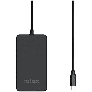 NILOX TECH CARICABATTERIA 90W Charger GaN USB-C Nero