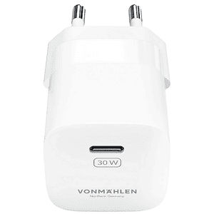 VONMAHLEN CARICABATTERIA Unity alimentatore GaN 30W, USB Type C Bianco