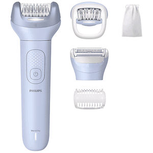 Philips EPILATORE BRE709/00, 2 x velocità, Autonomia di 60 min, Batteria, Ricarica in 180 min Blue