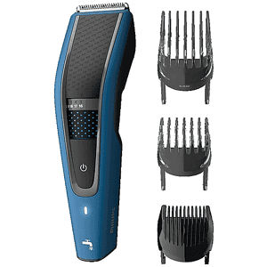 Philips Tagliacapelli HC5612/15, 3x pettini distanziatori distanziatori, 28 livelli di taglio, Lama in acciaio, Batteria, autonomia 75 min