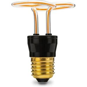 Lampadina LED E27 decorativa Artist double twist 240 lm bianco caldo