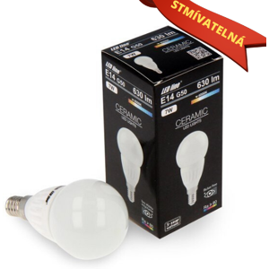 LED line Ledin Lampadina LED SMD E14 7W 630LM G50 calda dimmerabile (55W)