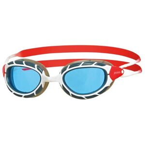 Occhialini da nuoto Zoggs Predator Rosso e Bianco, Taglia Regular Unisex