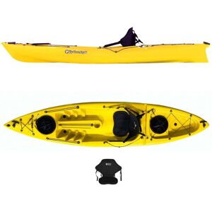 "Canoa 1 posto Acquaprima Big Mama Kayak da 310 cm + 2 gavoni + 1 seggiolino (PACK 2) - GIALLO"