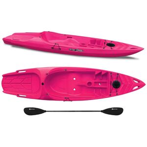 "Kayak 1 posto Skippy 2.0 Expedition Big mama Kayak - Canoa 305 cm con 1 posto adulto + 1 posto bambino + pagaia (PACK 1) - ROSA"