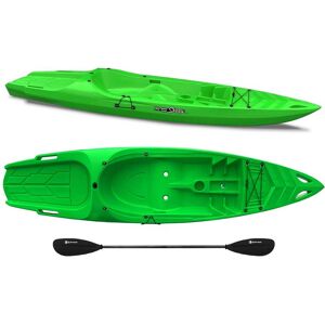 Kayak 1 posto Skippy 2.0 Big mama kayak - canoa 305 cm con 1 posto adulto + 1 posto bambino + pagaia (PACK 1) - VERDE