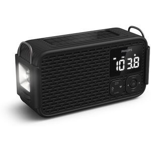 Philips Radio Analogica di Emergenza con Display Digitale Tar3500/00 Black