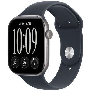 Apple Watch Series 12 GPS 46MM S/M Cassa Alluminio Grigio siderale e Sport Band Blu