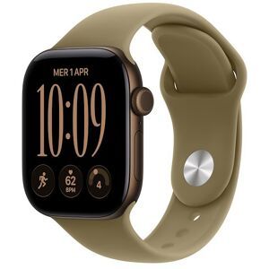 Apple Watch Series 12 GPS 42MM M/L Cassa Alluminio Bronzo scuro e Sport Band Oliva