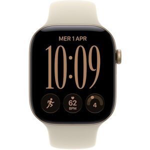 Apple Watch Series 12 GPS 46MM M/L Cassa Alluminio Oro chiaro e Sport Band Sabbia
