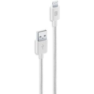Cellular Line Cavo Telato USB to LIGHTNING 150 cm Usbdatabratol15w Bianco