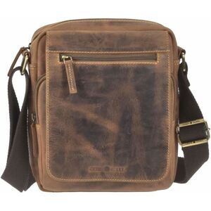 Borsa a tracolla in pelle GreenBurry M - Travel VI Vintage 1554-25