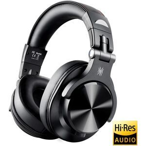 Oneodio A70-X Fusion Wired + Wireless Bluetooth 5.2 cuffie per telefono con microfono Over Ear Studio cuffie DJ cuffie di registrazione Black