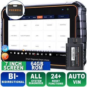 Strumento diagnostico per auto GT60 Scanner OBD2 TUTTO sistema Bluetooth TPMS DPF ABS 2 Scanner automobilistico Test attivo Lettore di codici per auto FOXWELL GT60