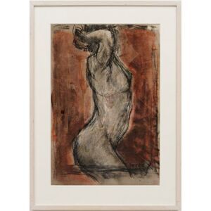Disegno di figura originale firmato Jill Tweed FRBS (1997) – Cornice Barth Premium 45x60 cm