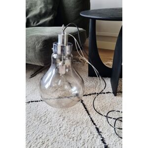 Lampada a sospensione grande a forma di lampadina a incandescenza da 48 cm, vintage, negozio parigino