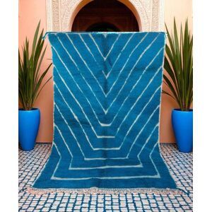Tappeto marocchino bianco sporco con motivi geometrici, 250 cm x 150 cm