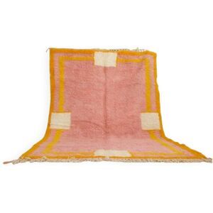 Tappeto in lana rosa fatto a mano 2.4/1.6m Marocchino