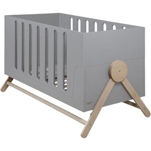 micuna Swing 140x70 Lettino Culla Neonato In Legno Dondolo Trasformabile In Letto Colore Grigio - Swing