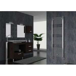 cordivari 3551586110217 Termoarredo Scaldasalviette Bagno 50x116h Cm Interasse 45 Cm Colore Cromo - 3551586110217 Lisa 25