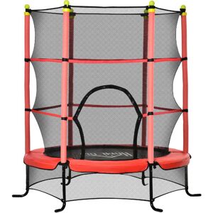 dechome 009v01rd342 Tappeto Elastico Per Bambini 3-6 Anni Con Rete Di Sicurezza E Pali Imbottiti Ø163x163cm - 009v01rd342