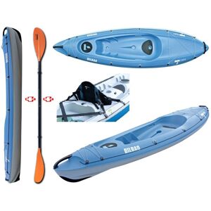 Tahe - Bic Sport Canoa Rigida Bilbao Pack Blue/grey 112841 + Pagaia Touring-1 Fissa + Schienalino Standard Tahe / Bic Sport