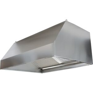 Aluminox Sas Cappa di Aspirazione a Parete con Motore Inox 304 - Cm 70 x 160 x 45 h - N° Filt
