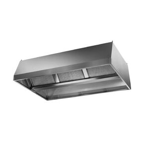 Aluminox Sas Cappa di Aspirazione Centrale con Motore Inox 304 - Cm 140 x 140 x 50 h - N° Fil