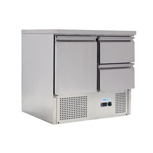 Forcold Saladette Statica per Insalate GN1/1 - 1 Anta 2 Cassetti - Capacità Lt 230