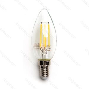 Aigostar lampadina led filamento c35 4w attacco e14 470 lumen 6500k luce fredda d35h97mm angolo 360 gradi equivale a 40w ad incadescenza