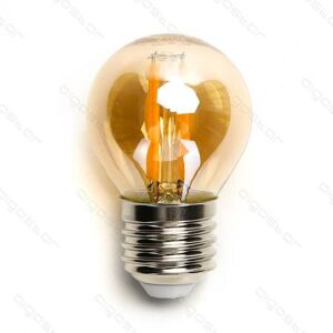 Italy's Cartridge lampadina led filamento ambrata g45 4w attacco e27 420 lumen 2200k luce calda d45h73mm angolo 360 equivale 37w incadescenza