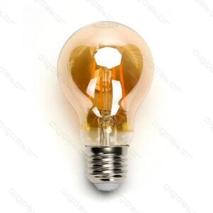 Italy's Cartridge lampadina led filamento ambrata a60 6w attacco e27 580 lumen 2200k luce calda d60h105mm angolo 360 equivale 47w incadescenza