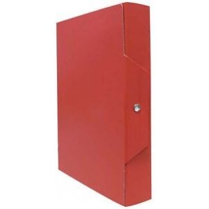 Brefiocart 5 Cartelle Portaprogetti in Presspan 35 x 25 x 8 cm - Rosso