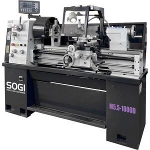 Tornio parallelo per metalli SOGI M5.5-1000D PB 52mm - visualizzato 3 assi - Semi-Norton 400x1000mm