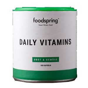 Foodspring Daily Vitamins Integratore Multivitaminico 100 Capsule