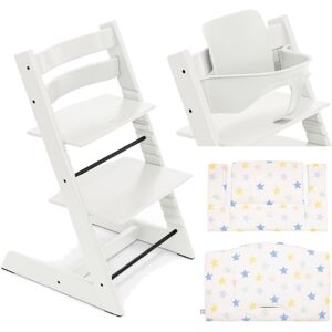 Stokke Promo Tripp Trapp con Cuscino e Baby Set White - Stars Multi