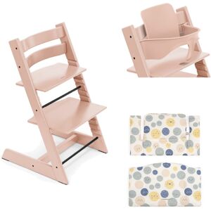 Stokke Kit Tripp Trapp con Cuscino e Baby Set 2 Serene Pink - Soul System