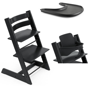 Stokke Tripp Trapp e Vassoio con Baby Set 2 Black - Black
